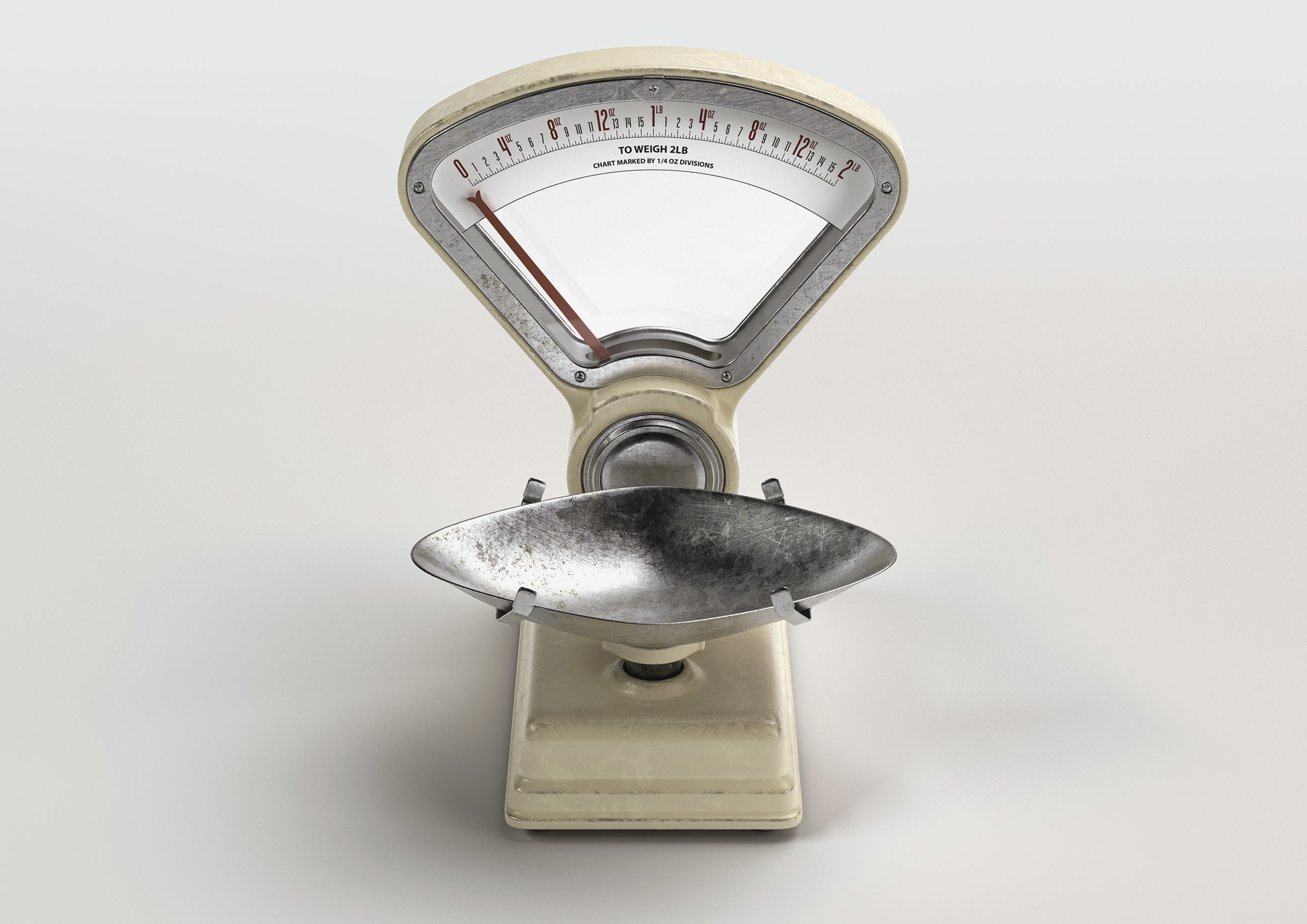 Vintage Grocery Store Scale 3D model CGTrader