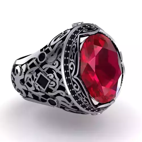 Ottoman - Turkish Gents Ring 3D print model