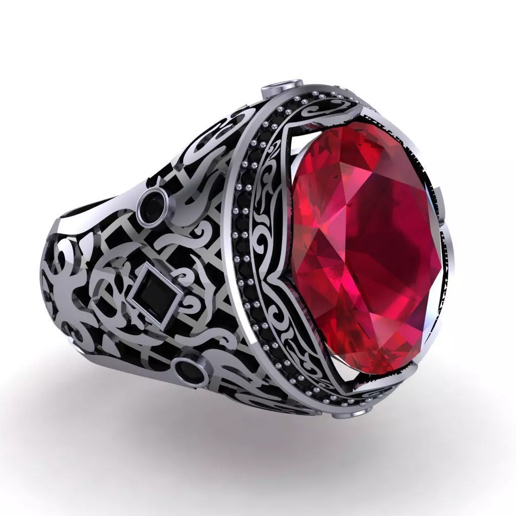 Ottoman - Turkish Gents Ring 3D print model