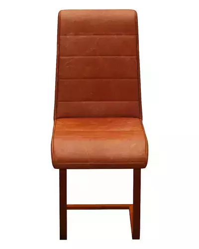 Dining chair leather and metal