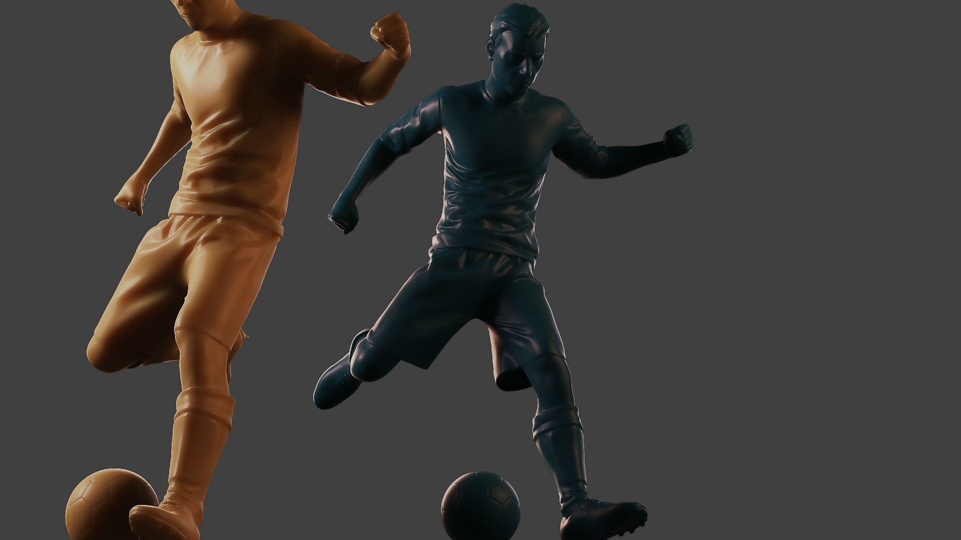 Soccer Player SP 001 3D print model_13