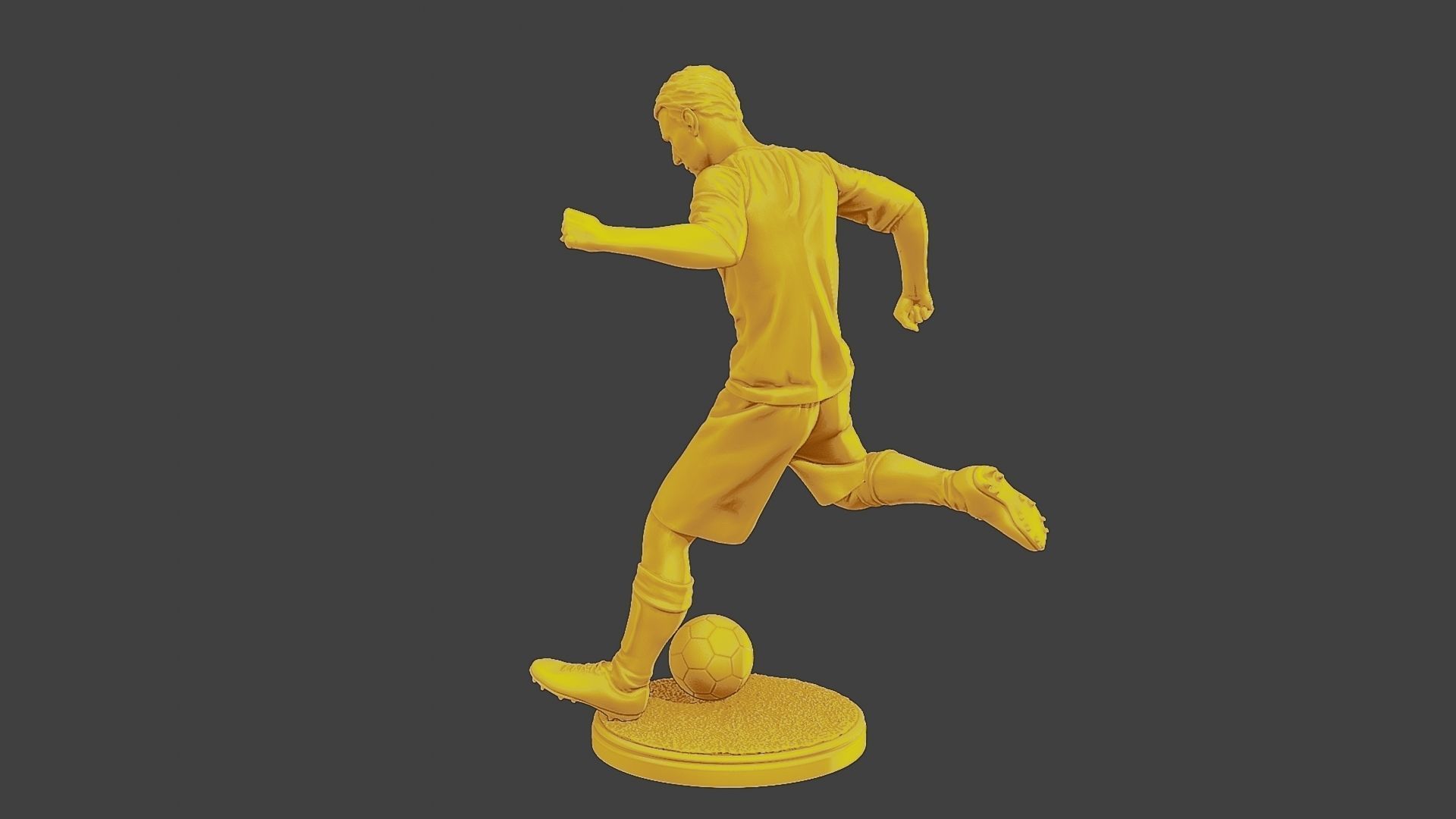 Soccer Player SP 001 3D print model_4