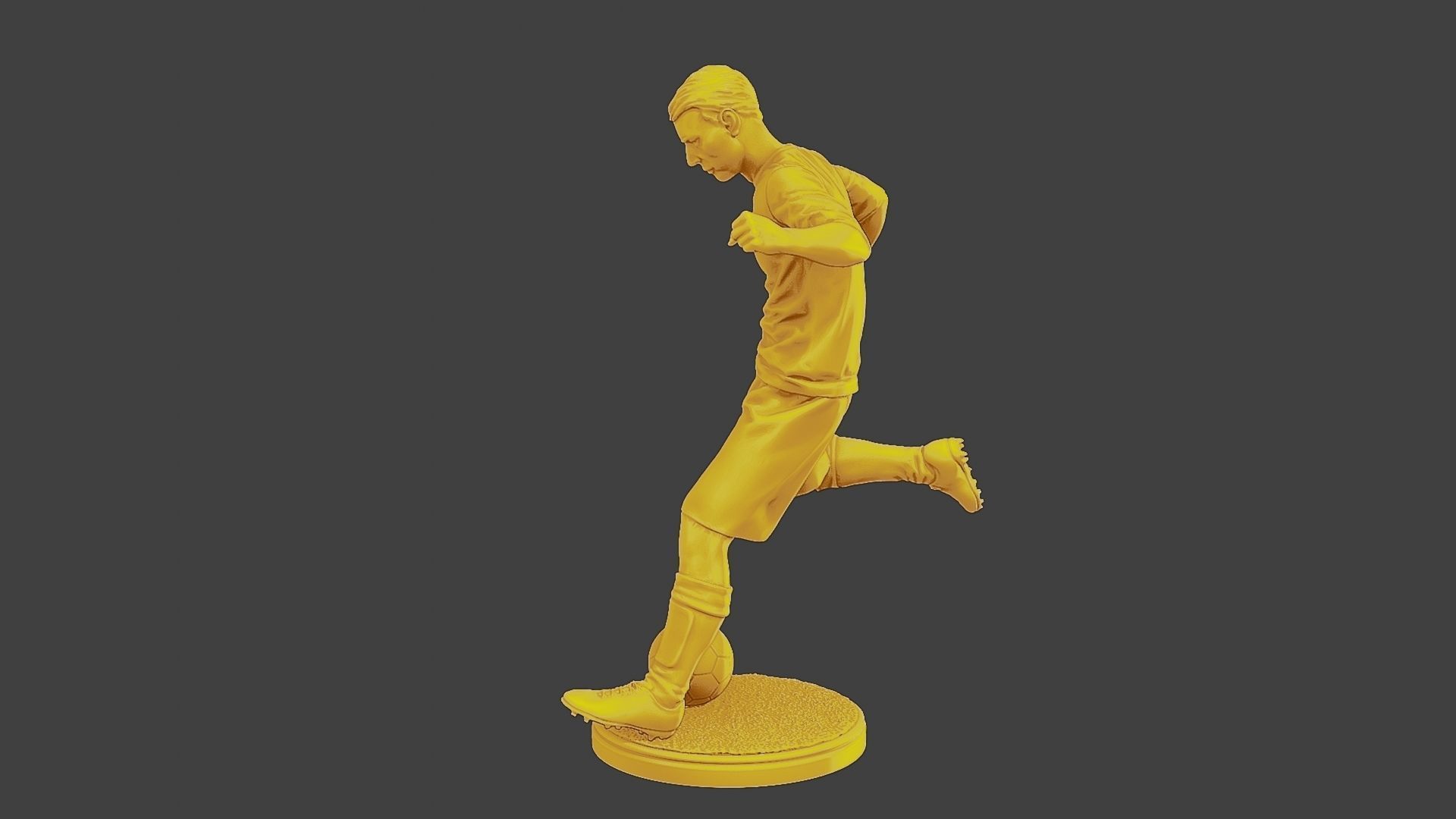 Soccer Player SP 001 3D print model_3