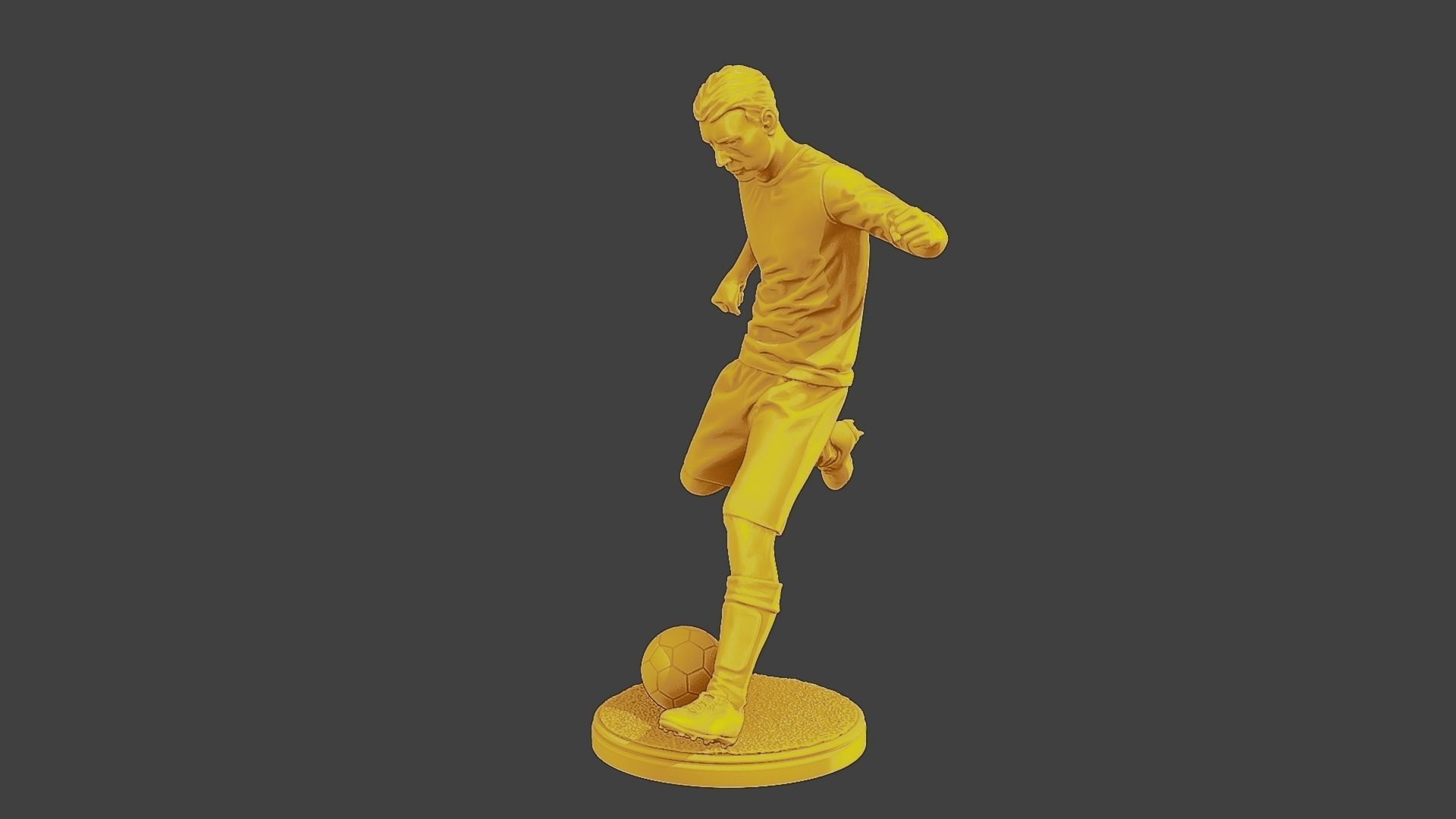 Soccer Player SP 001 3D print model_2