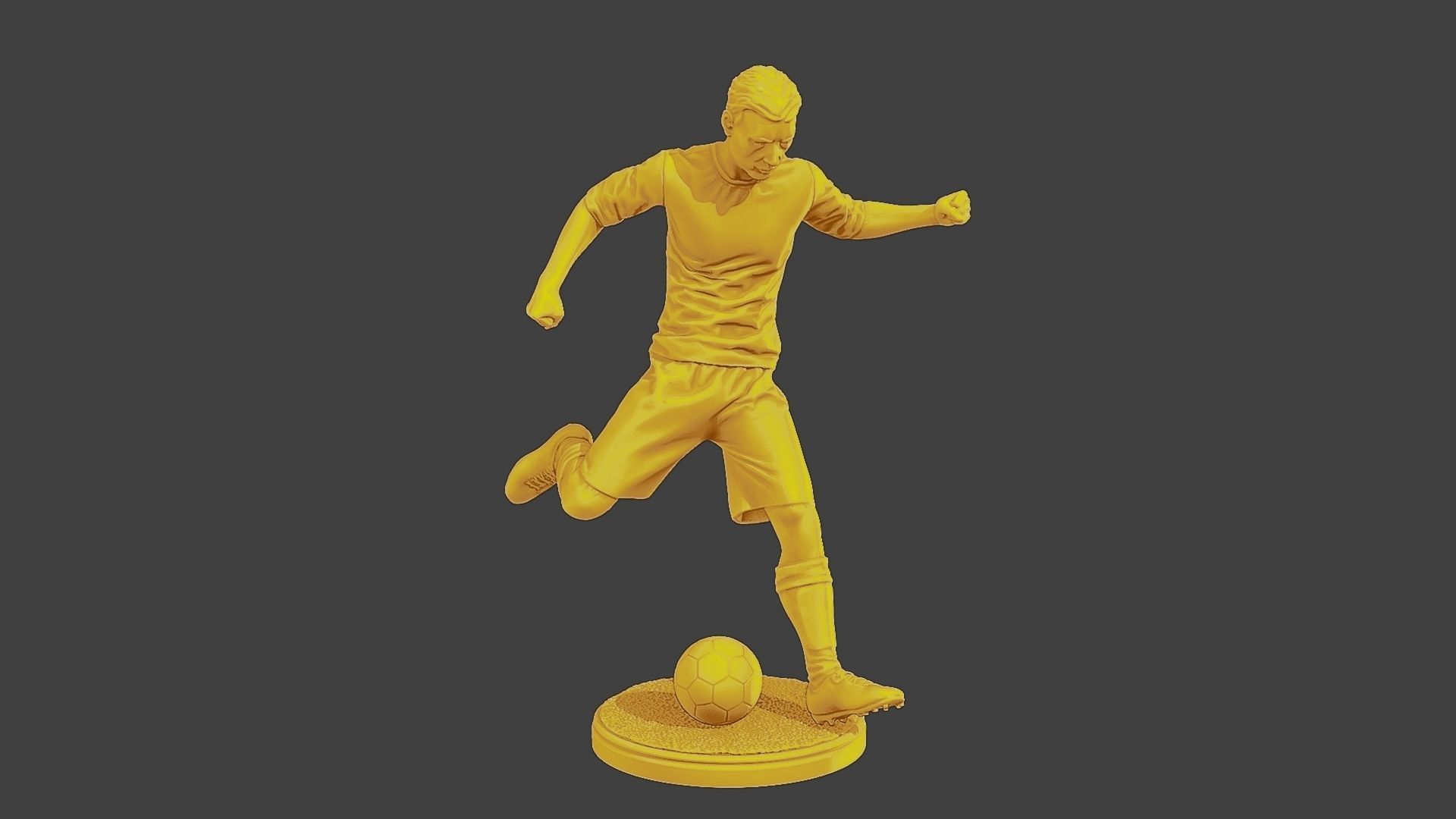 Soccer Player SP 001 3D print model_10