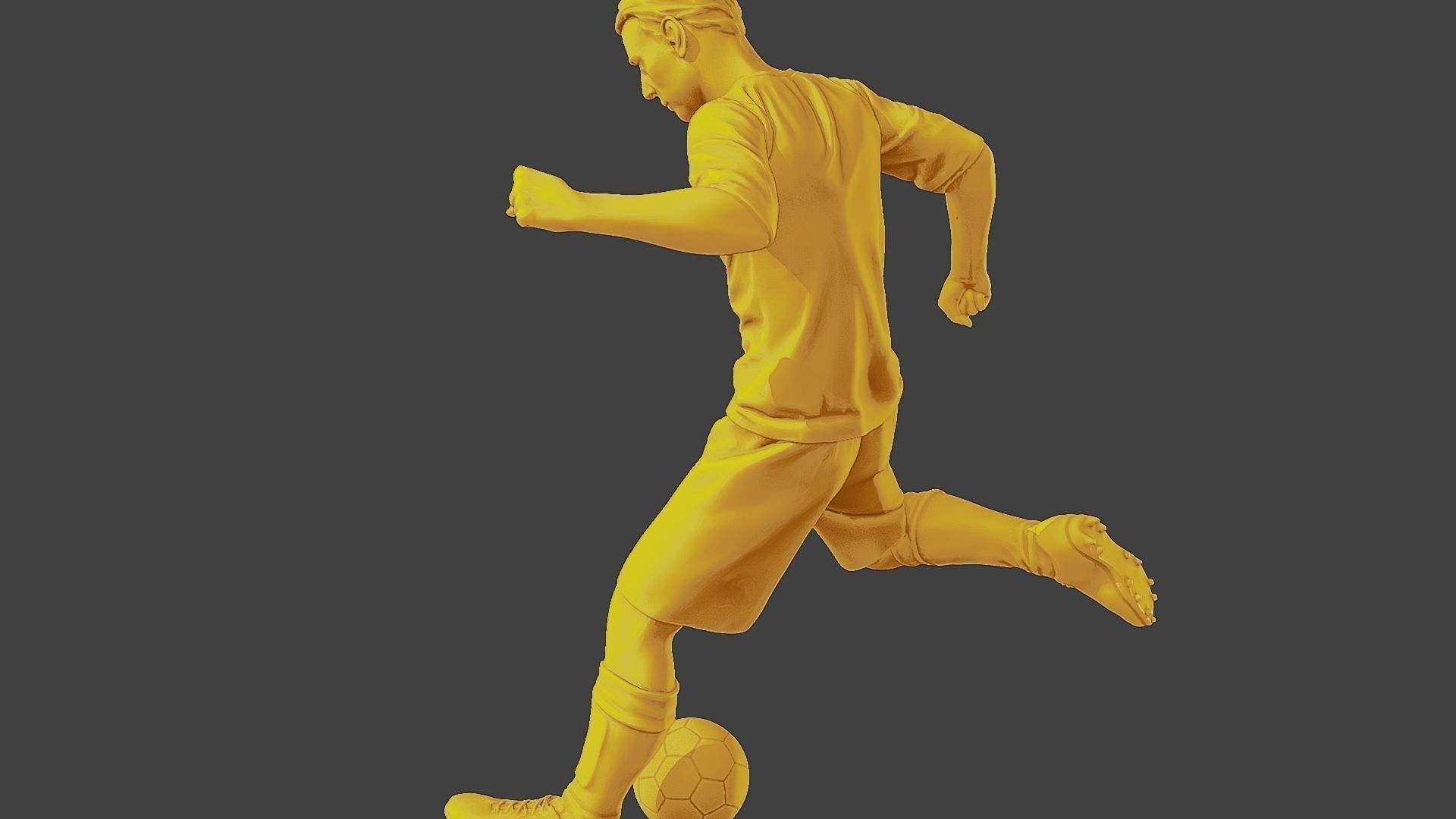 Soccer Player SP 001 3D print model_26