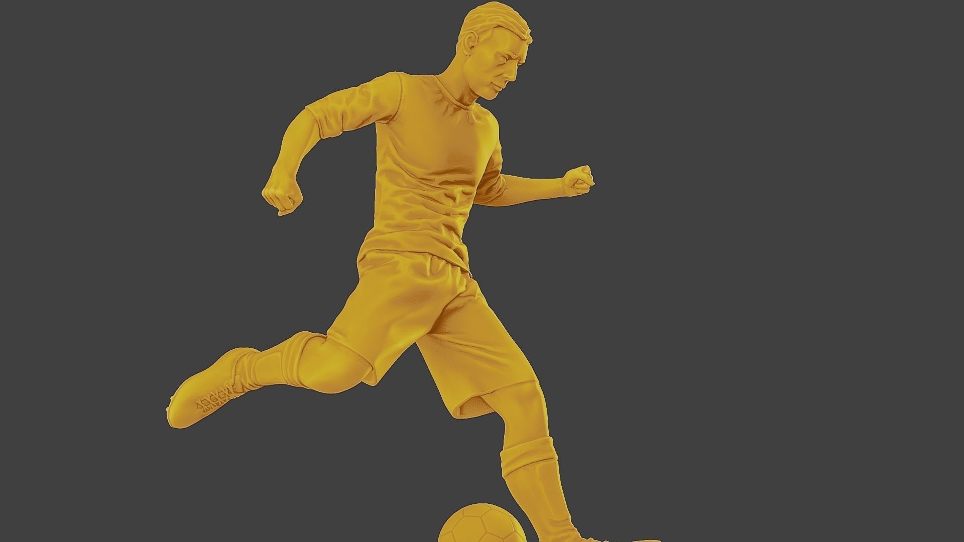 Soccer Player SP 001 3D print model_29