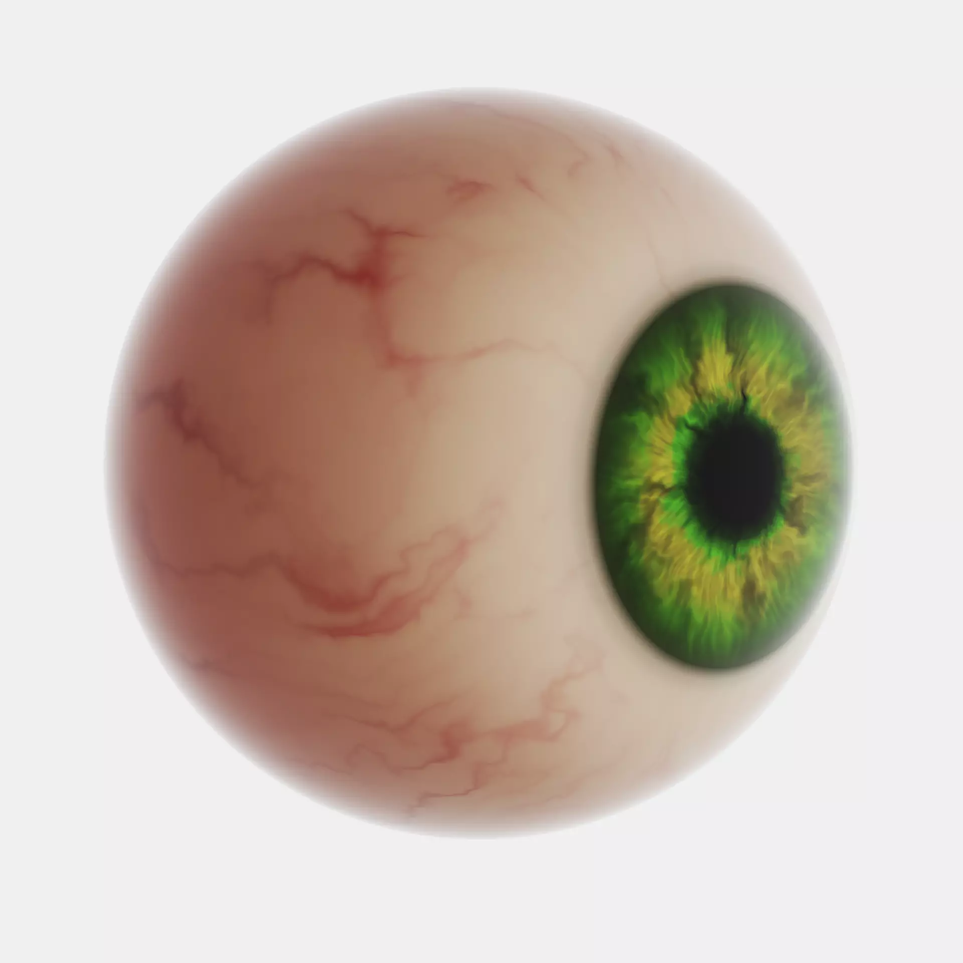 Green Eyeball Free 3D model_0