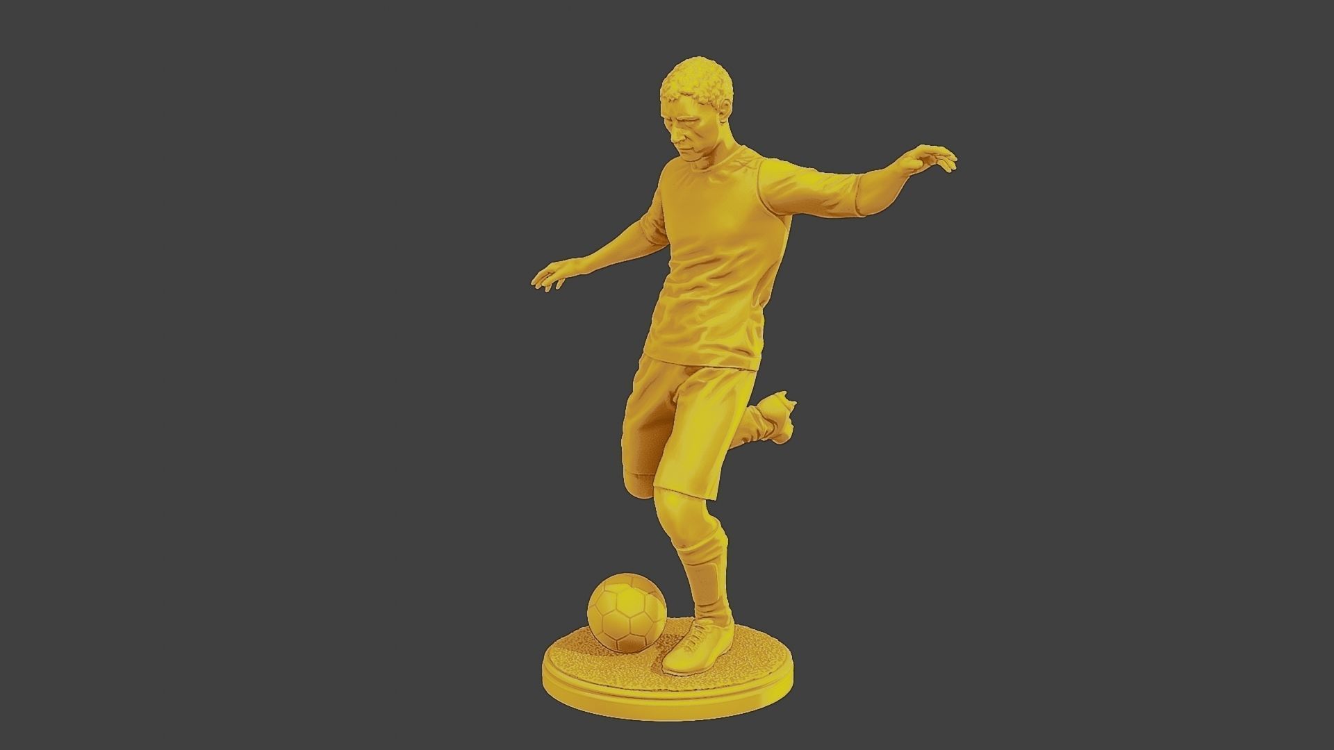 Soccer Player SP 002 3D print model_2