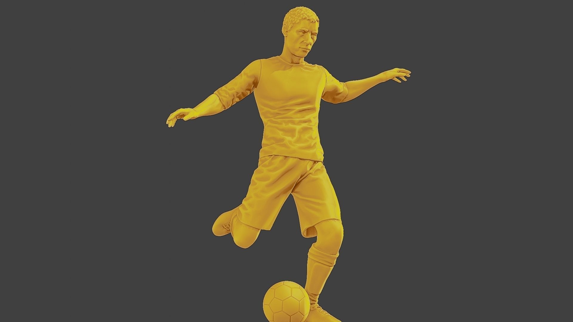 Soccer Player SP 002 3D print model_13