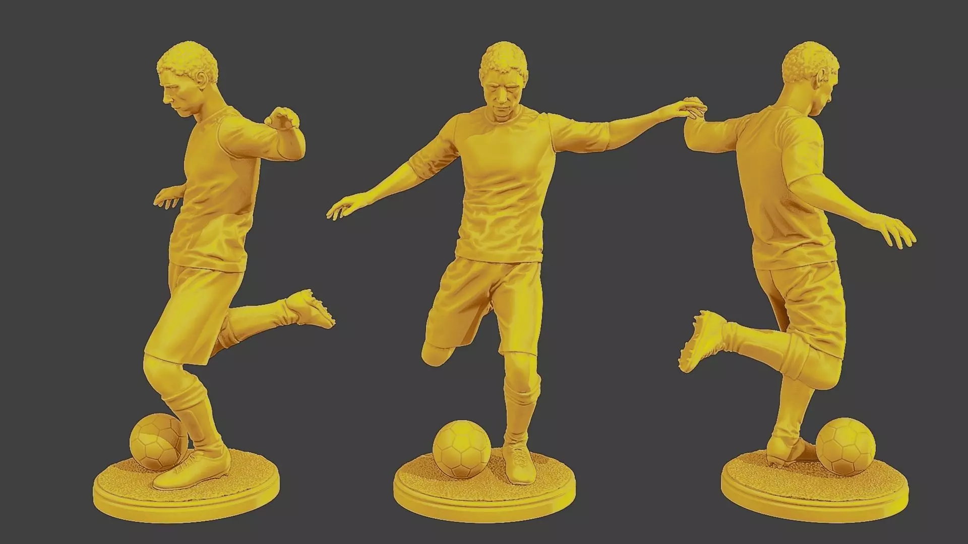 Soccer Player SP 002 3D print model_0