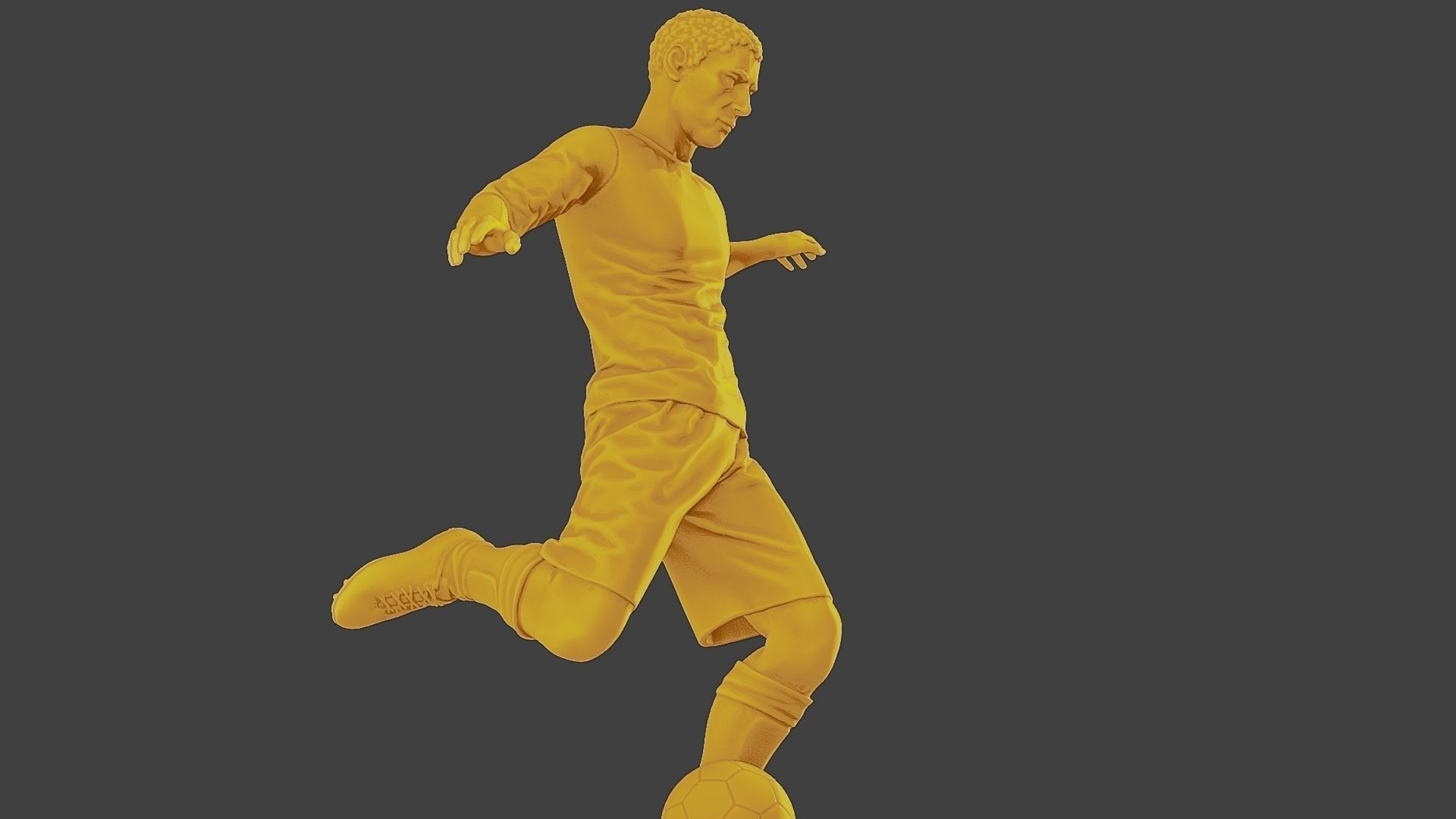 Soccer Player SP 002 3D print model_29