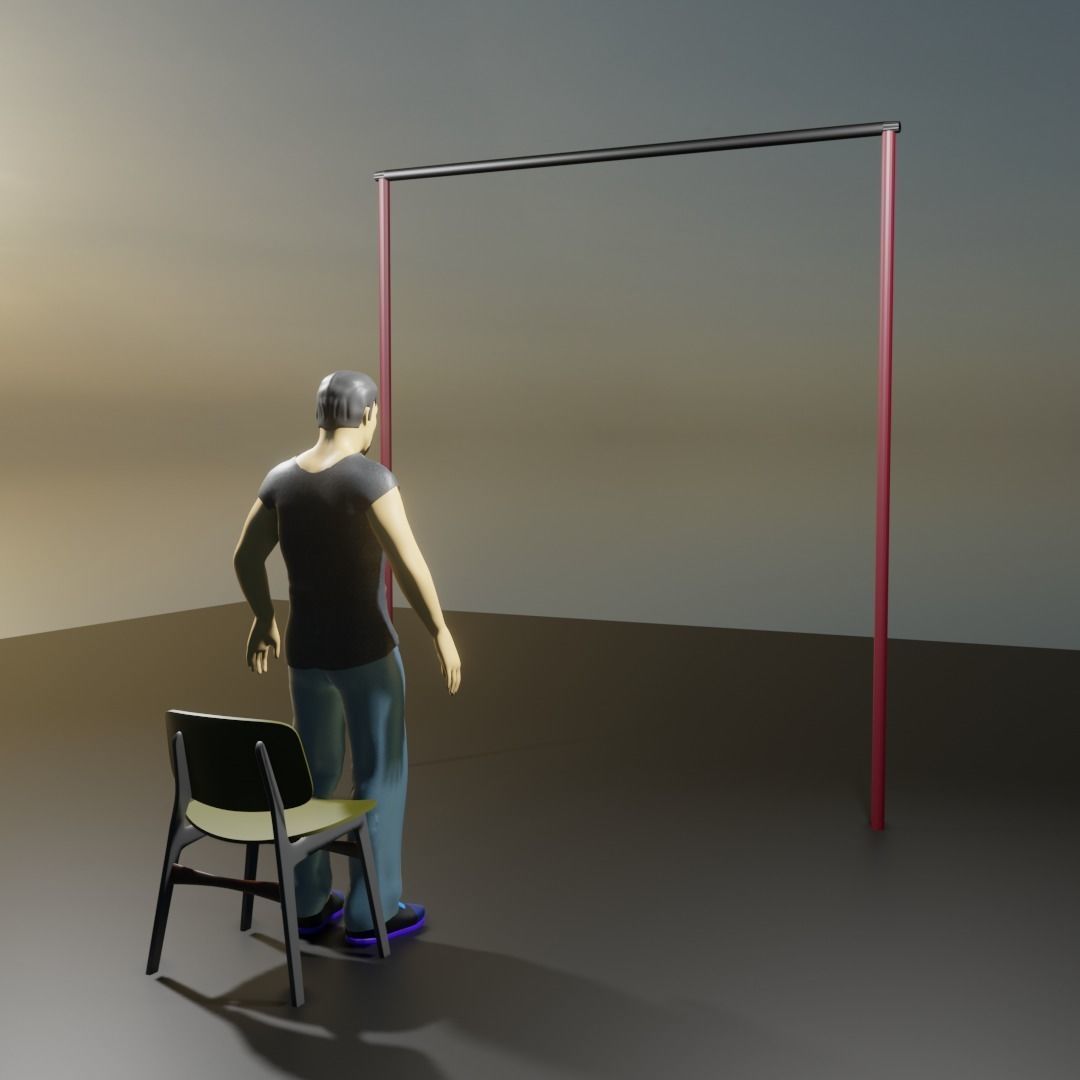 Man rigged animated and textured Low-poly 3D model_2