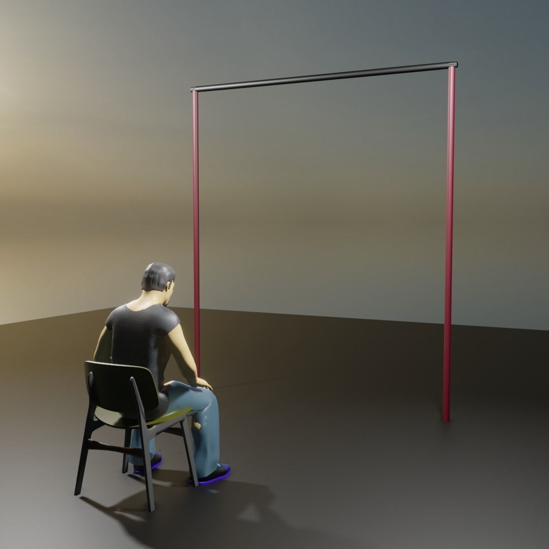 Man rigged animated and textured Low-poly 3D model_3