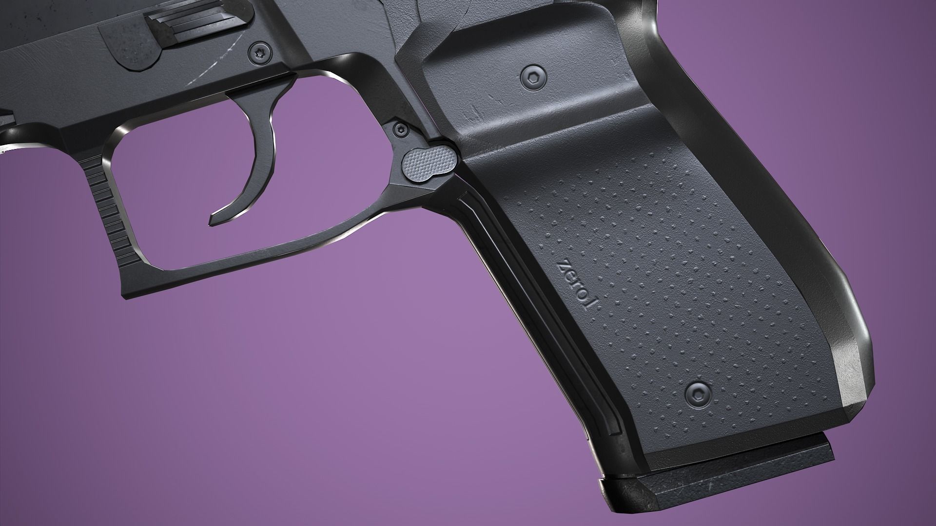 Arex Zero 1 Pistol Low-poly 3D model_5