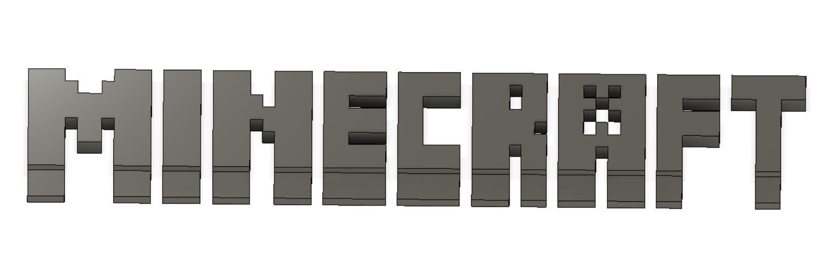 Logo Minecraft 3D print model_1