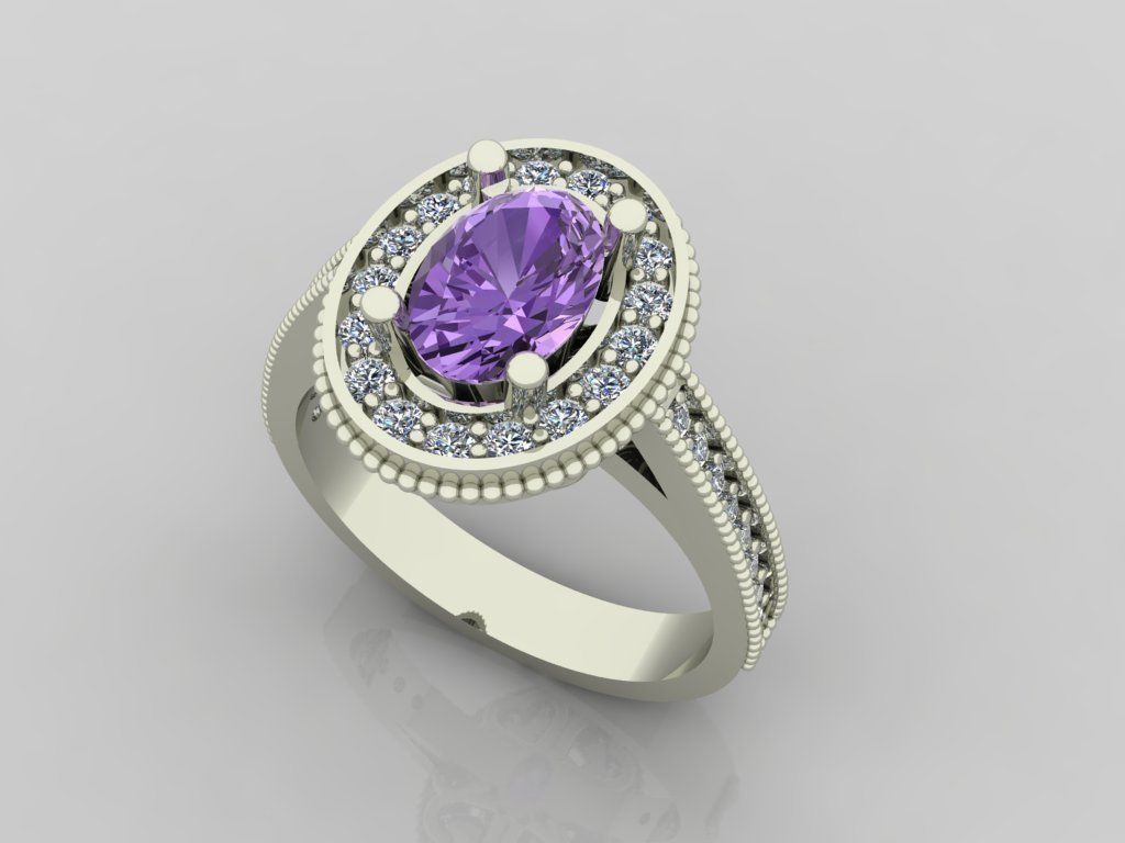 Ring 3D Print 3D print model 3D print model topaz halo engage... 3D print model_3