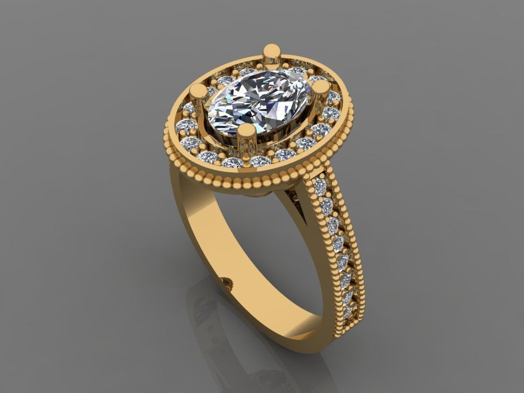 Ring 3D Print 3D print model 3D print model topaz halo engage... 3D print model_2