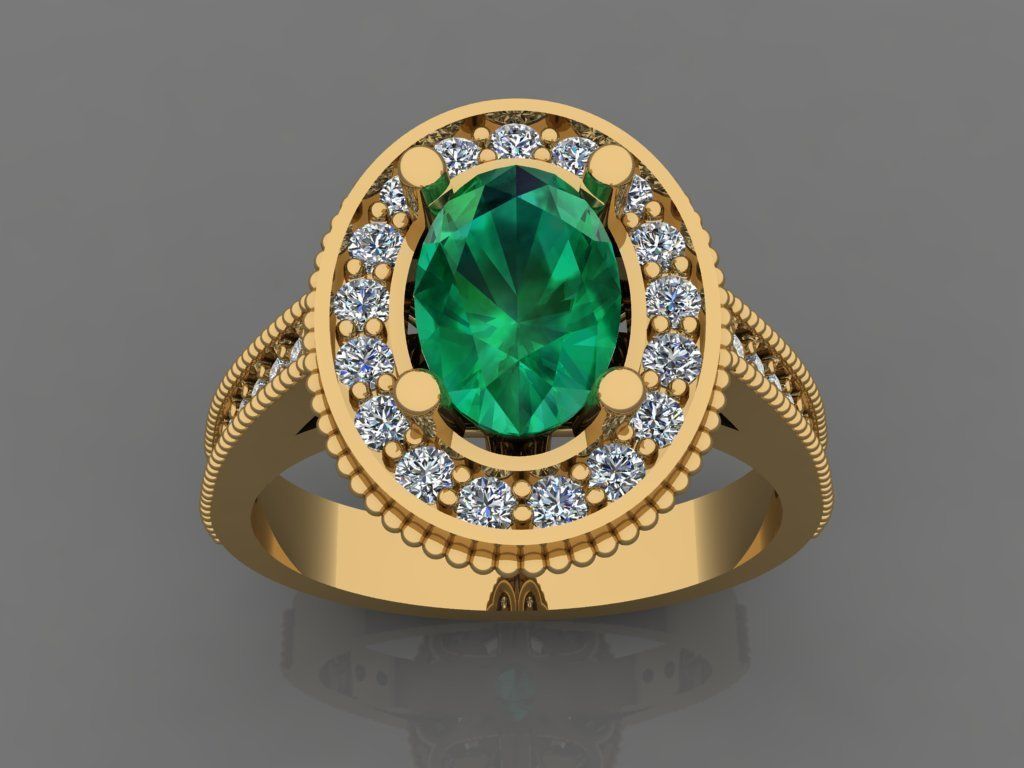 Ring 3D Print 3D print model 3D print model topaz halo engage... 3D print model_1