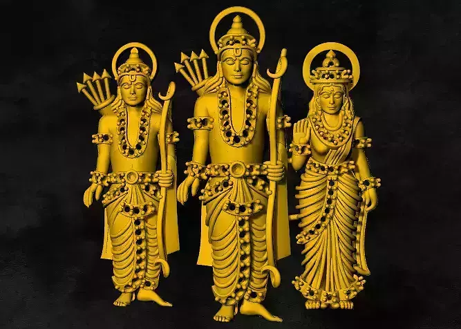 ram pariwar locket 3D print model