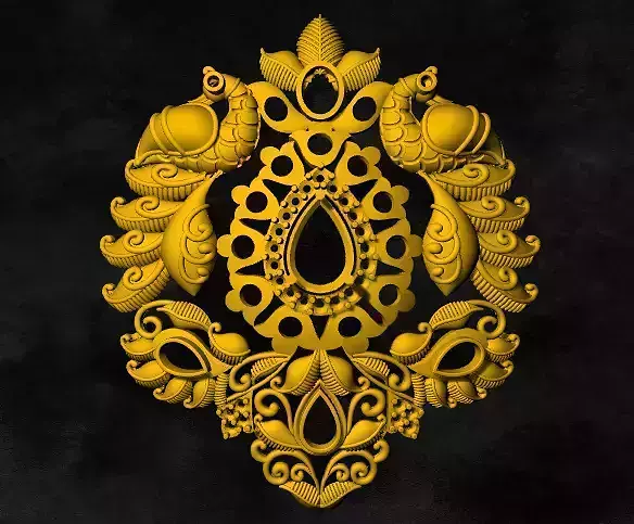 locket gold ornate logo