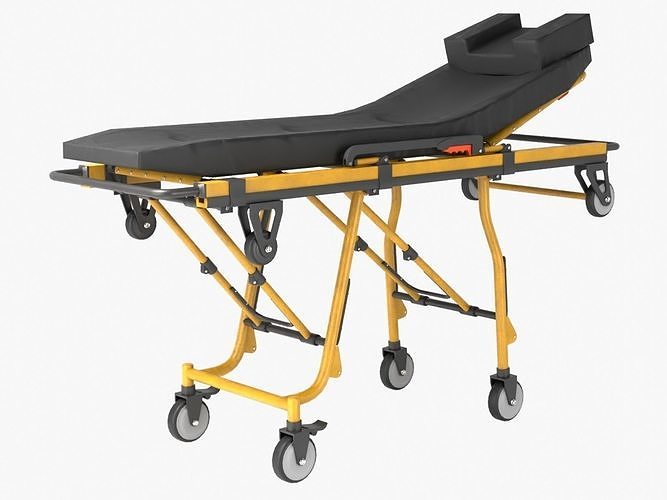 Stretcher medical 3D model