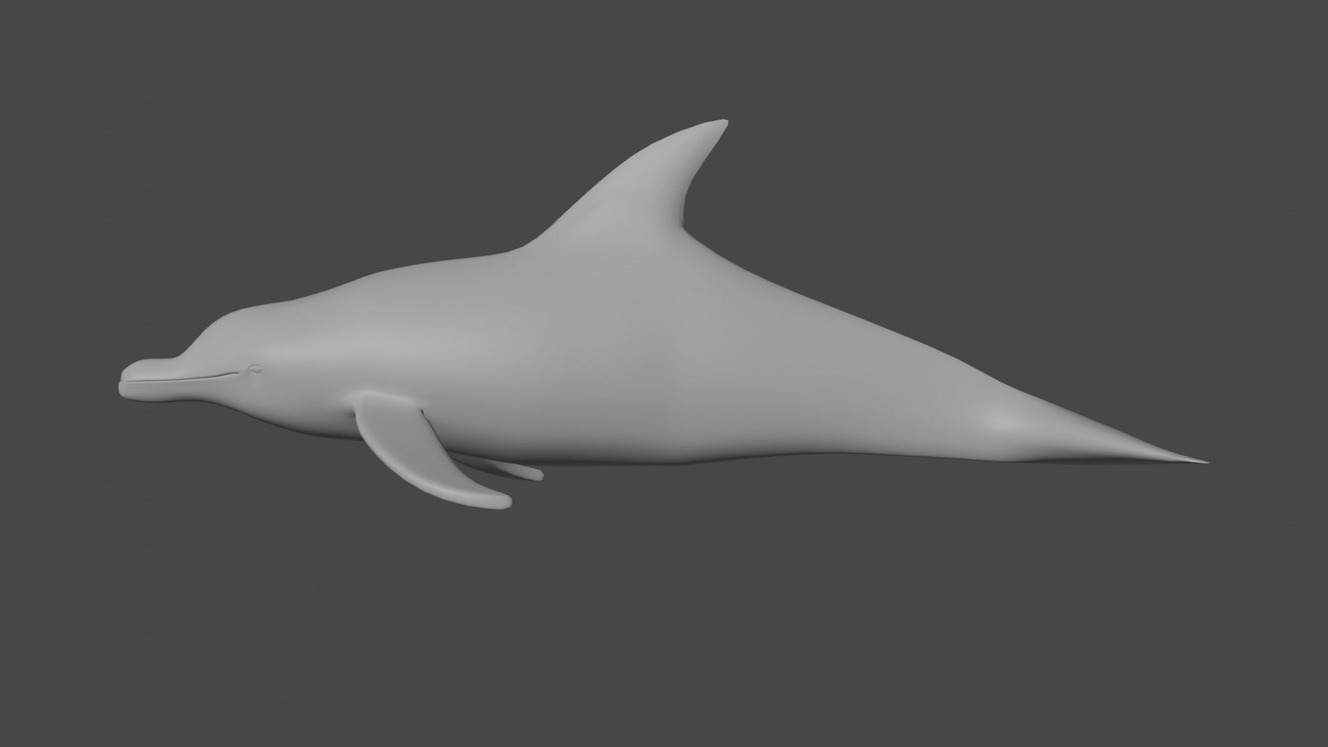 DOLPHIN LOW-POLY 3D MODEL whale tail Low-poly 3D model_12