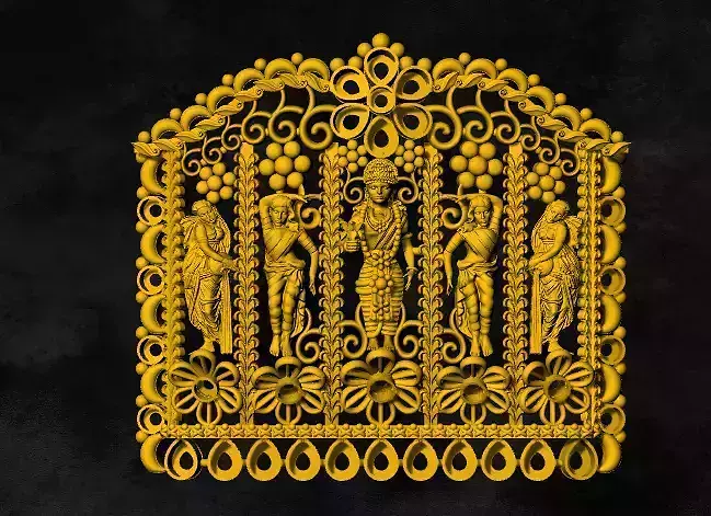 vishnu locket 3D print model