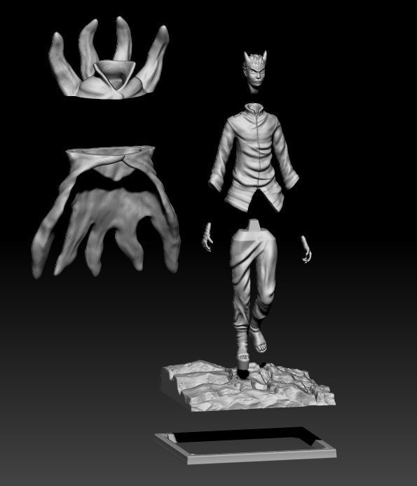 Naruto Baryon Mode 3D print model_7