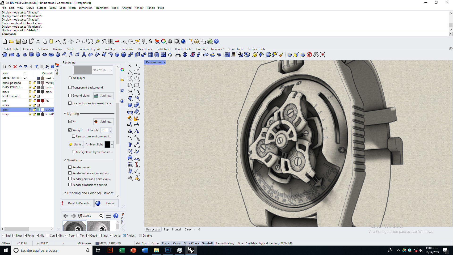 Complex wrist watch 3D model | CGTrader