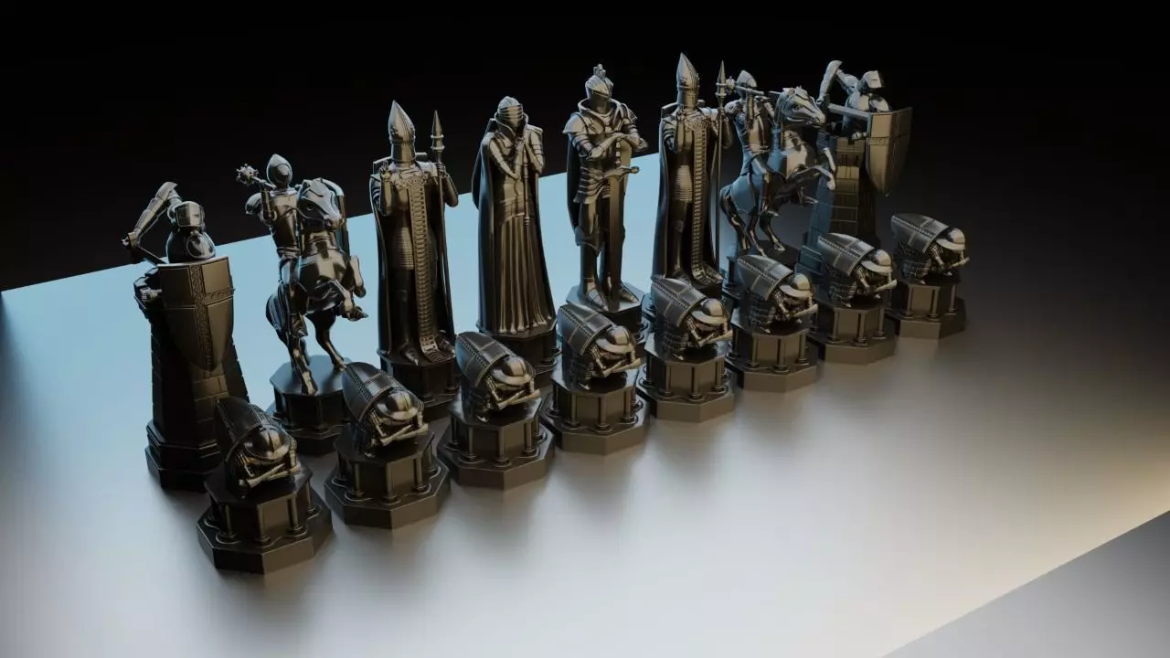 Chess Wizarding Figure 3D print model 3D print model potter 3D print model_0