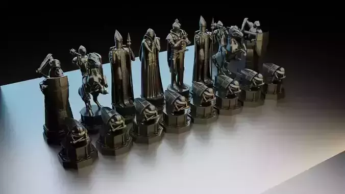 Chess Wizarding Figure 3D print model 3D print model potter 3D print model