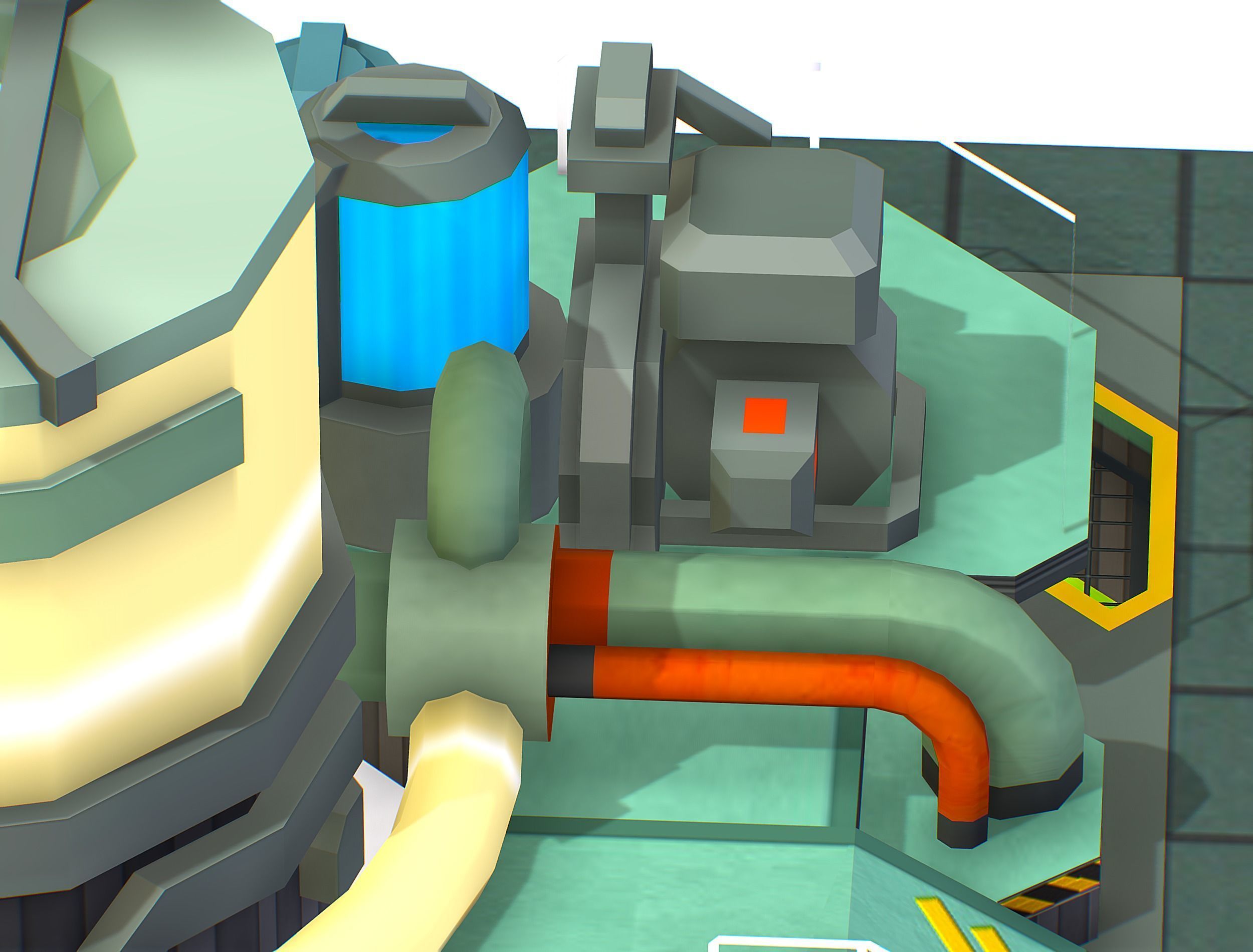 isometrical Underground Chemical Lab Room 3 Low-poly 3D model_17