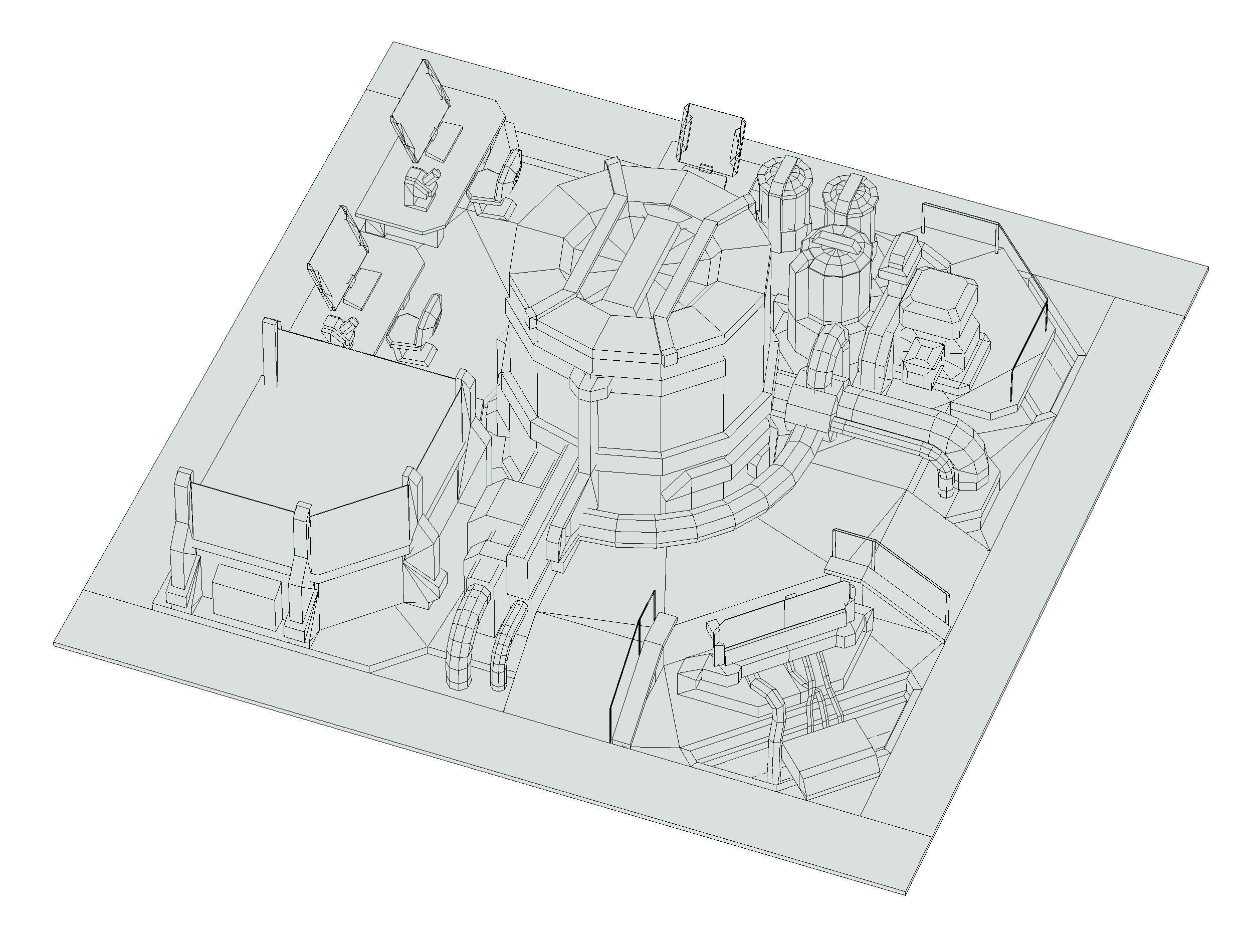 isometrical Underground Chemical Lab Room 3 Low-poly 3D model_21