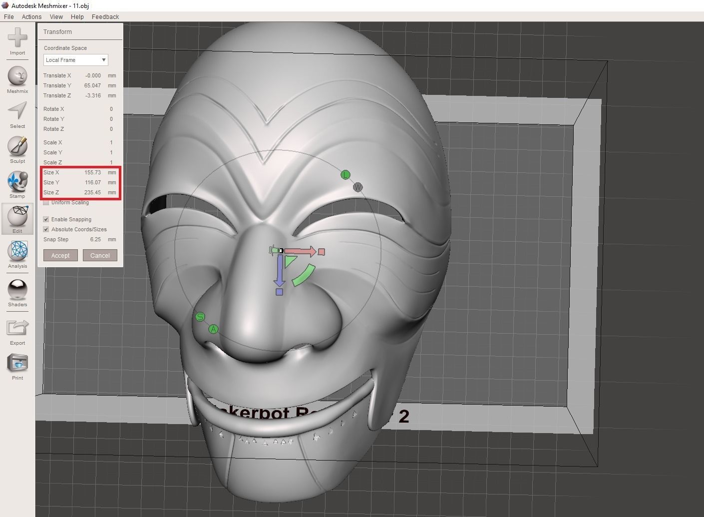 Money hesit korean mask 3D print model_8