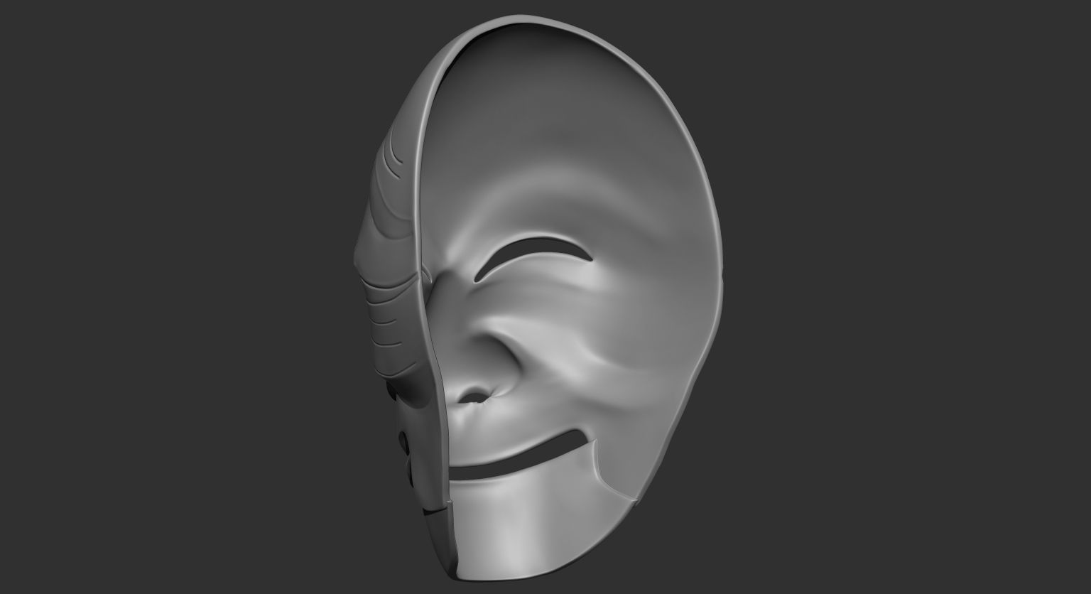 Money hesit korean mask 3D print model_5