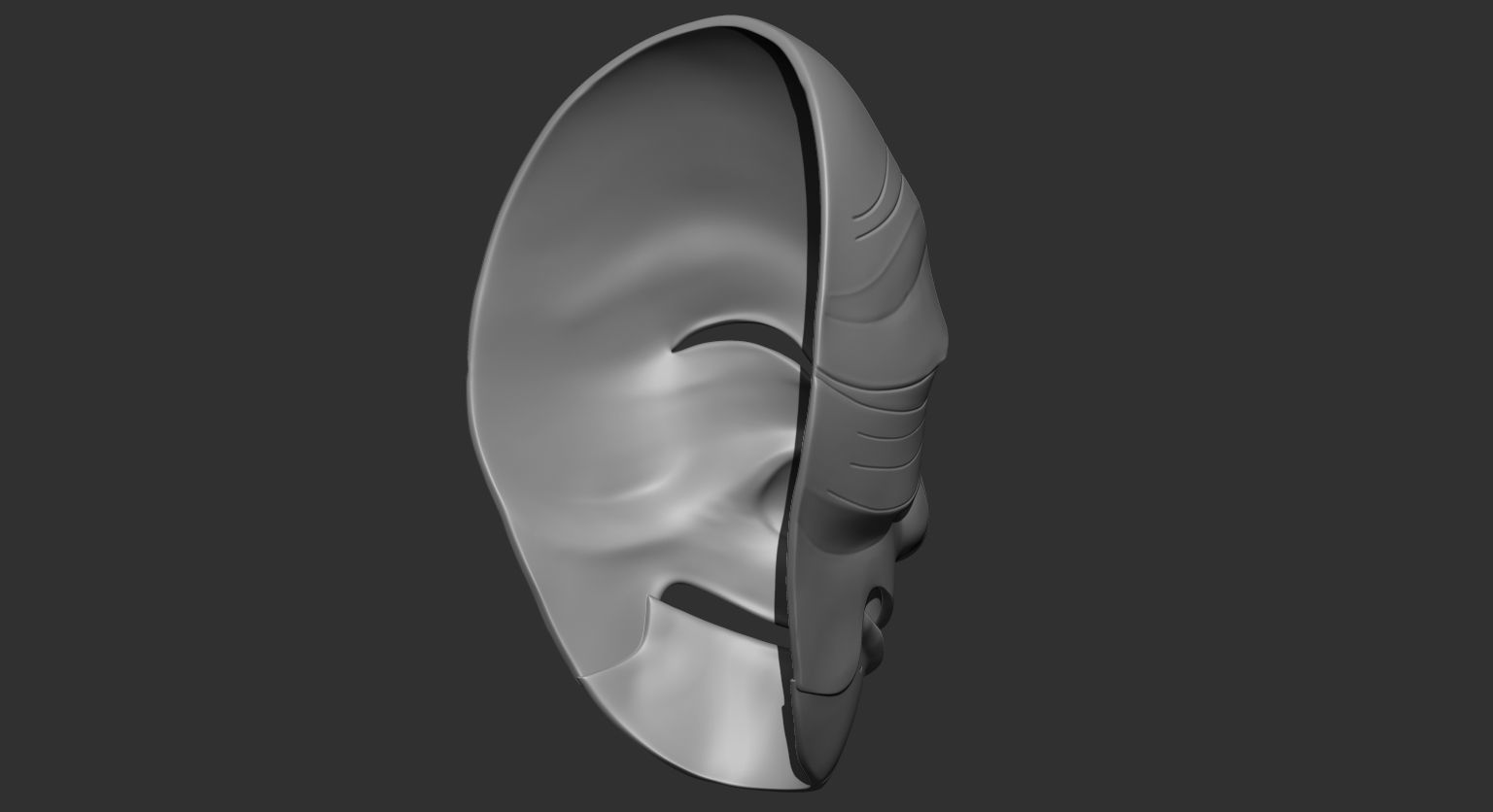 Money hesit korean mask 3D print model_3