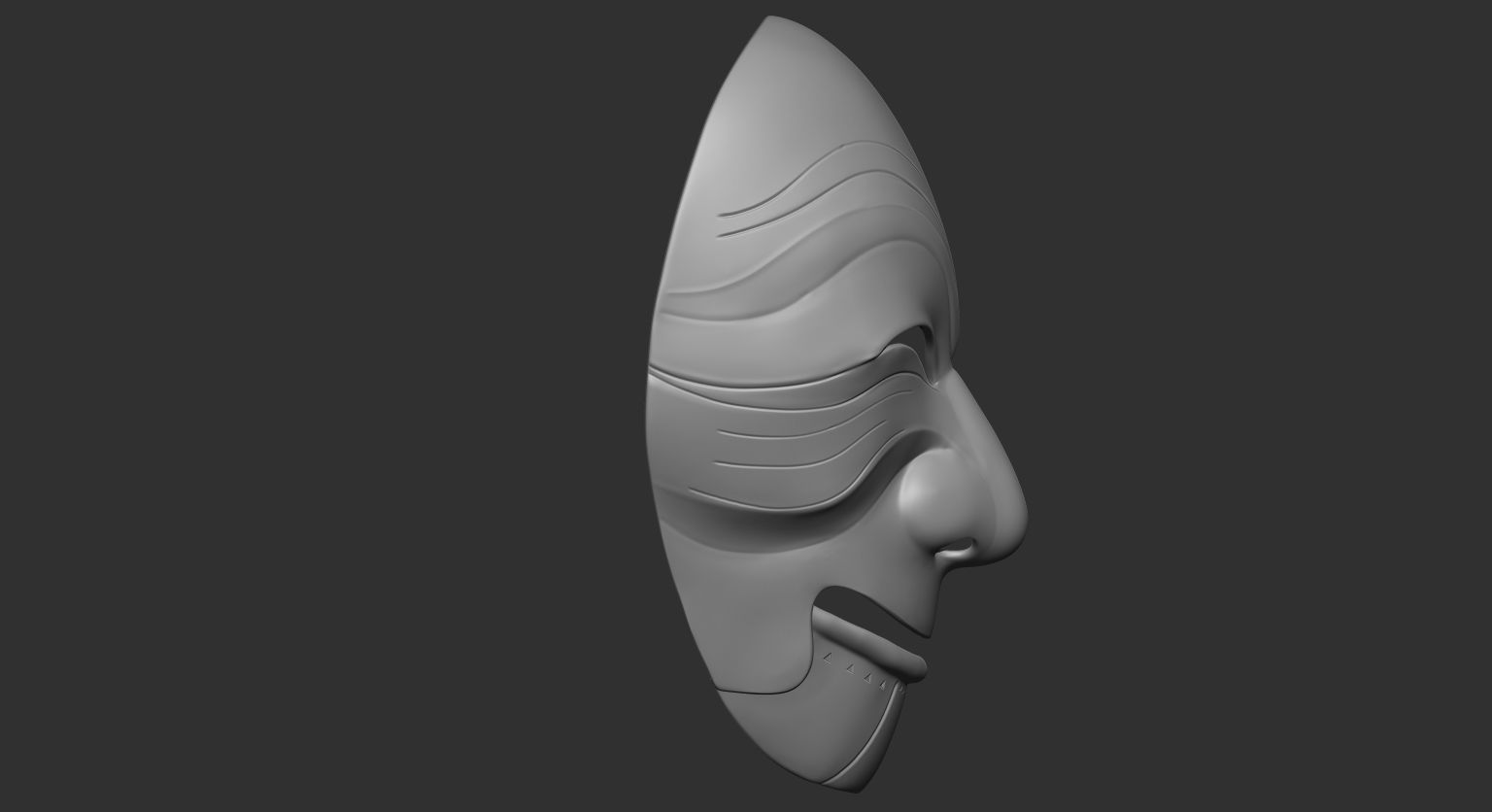 Money hesit korean mask 3D print model_2