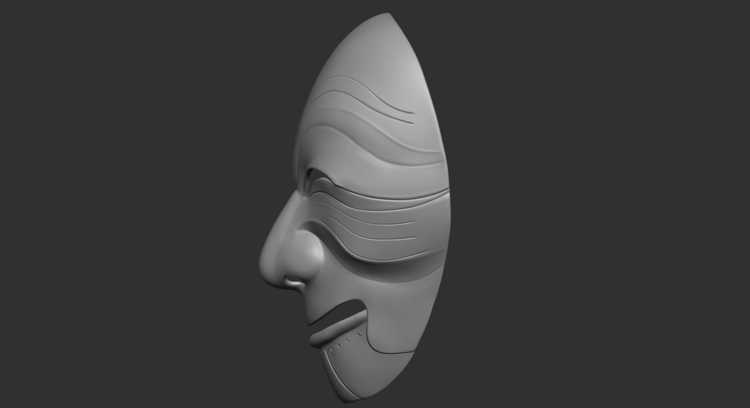Money hesit korean mask 3D print model_6
