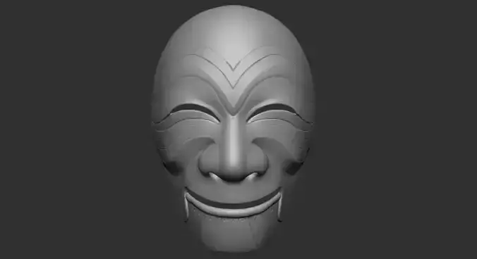 Money hesit korean mask 3D print model Money hesit korean mask 3D print model
