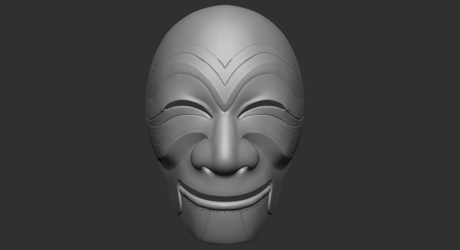 Money hesit korean mask 3D print model_0