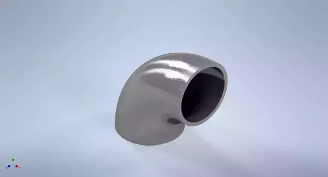 3-4 inch NPS BW 90 Degrees LR Elbows ASME-ANSI 3D print model