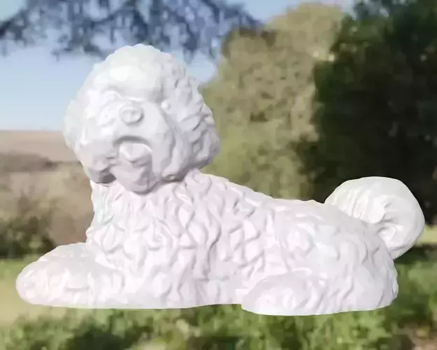 Chien Bichon 3D print model