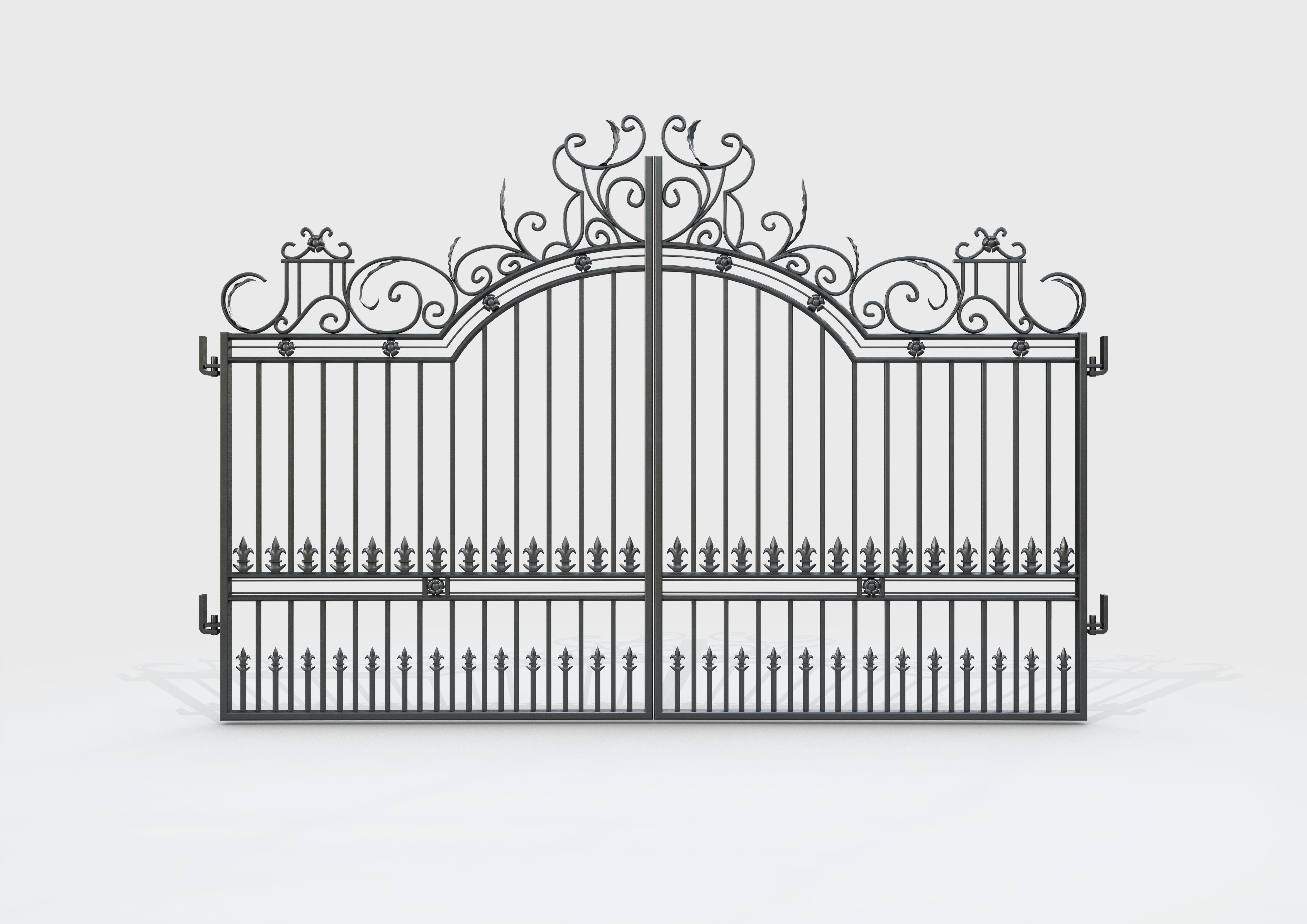 Ornate Decorative Gate 1 3D model_1
