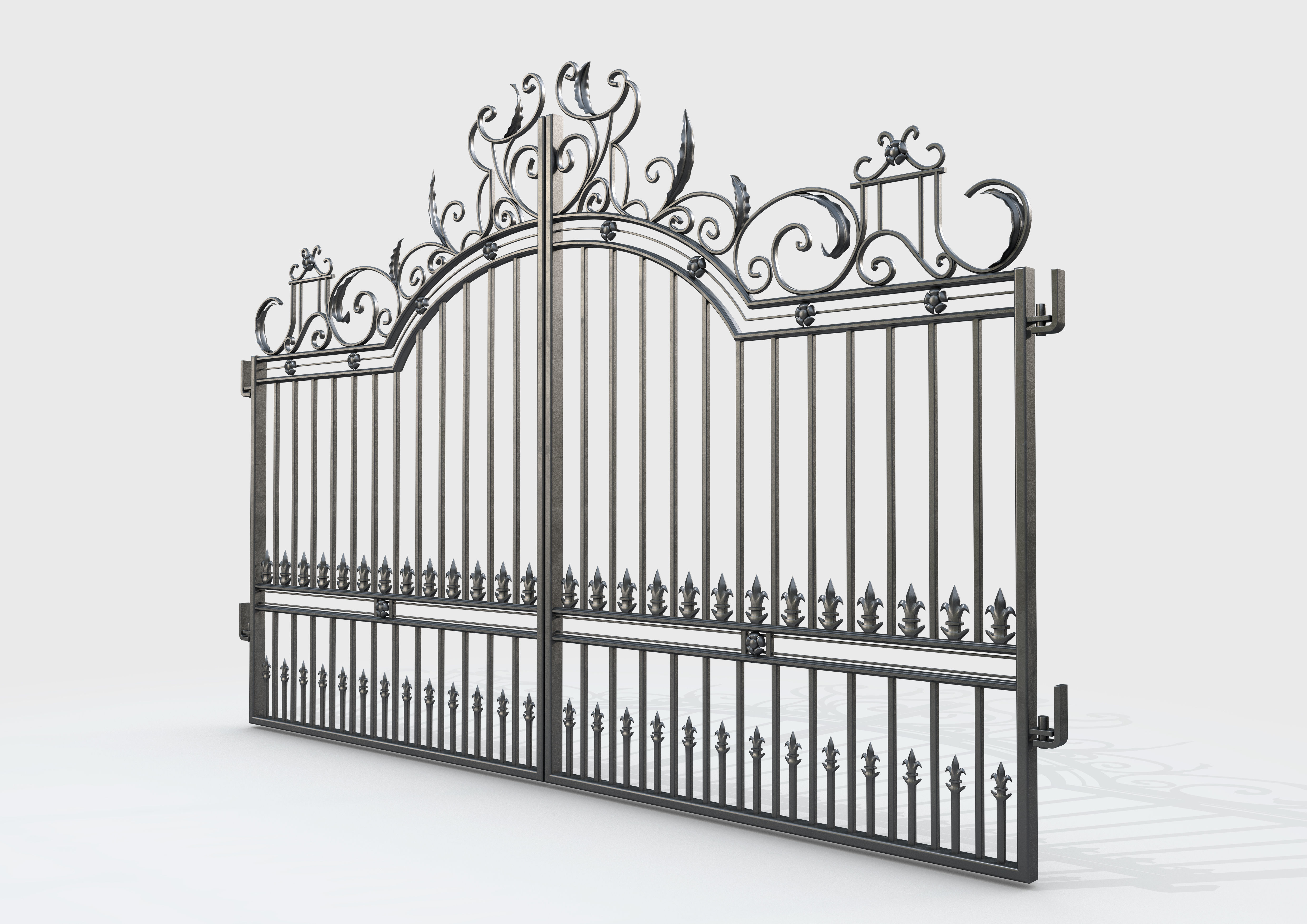 Ornate Decorative Gate 1 3D model_2