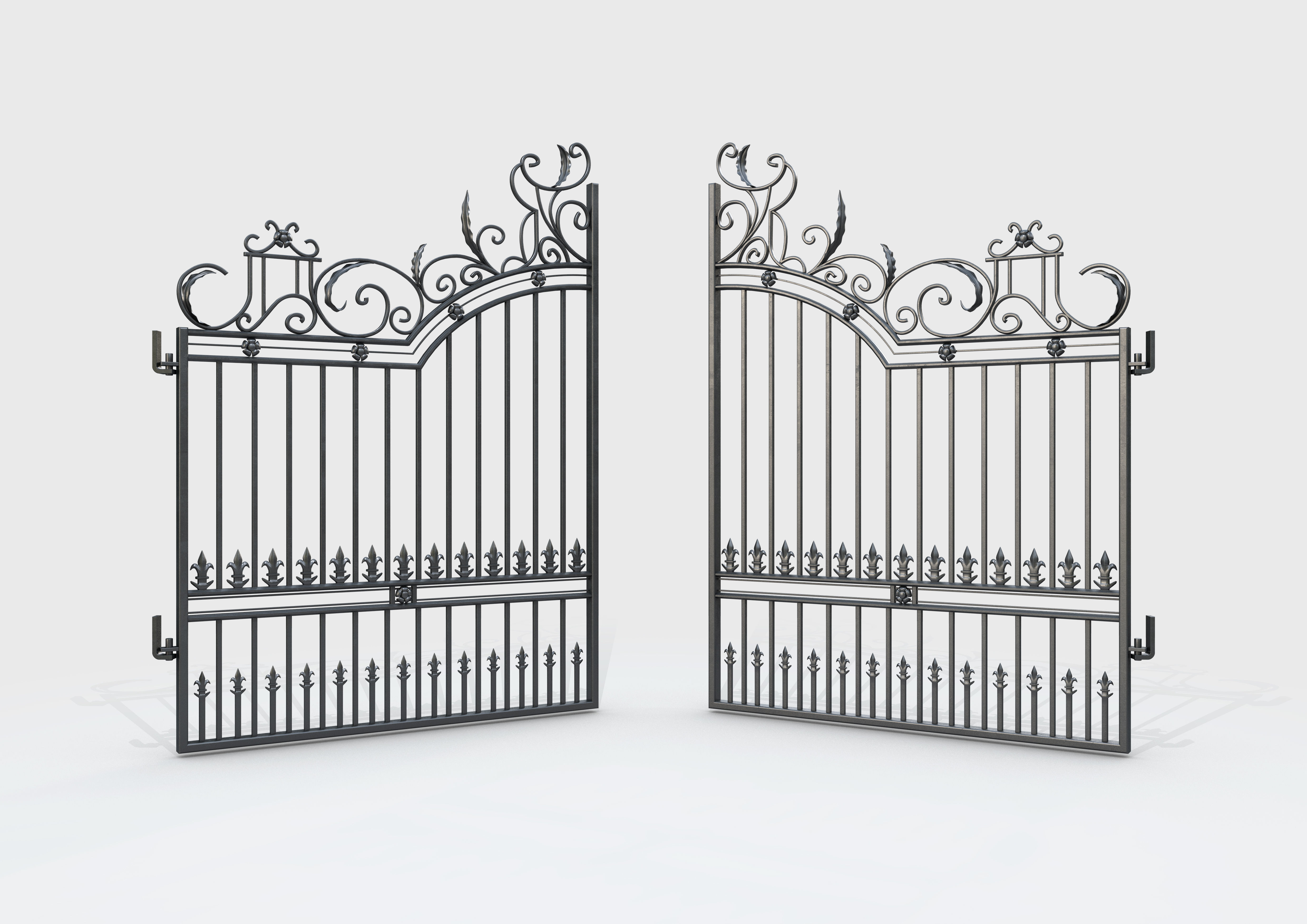 Ornate Decorative Gate 1 3D model_5