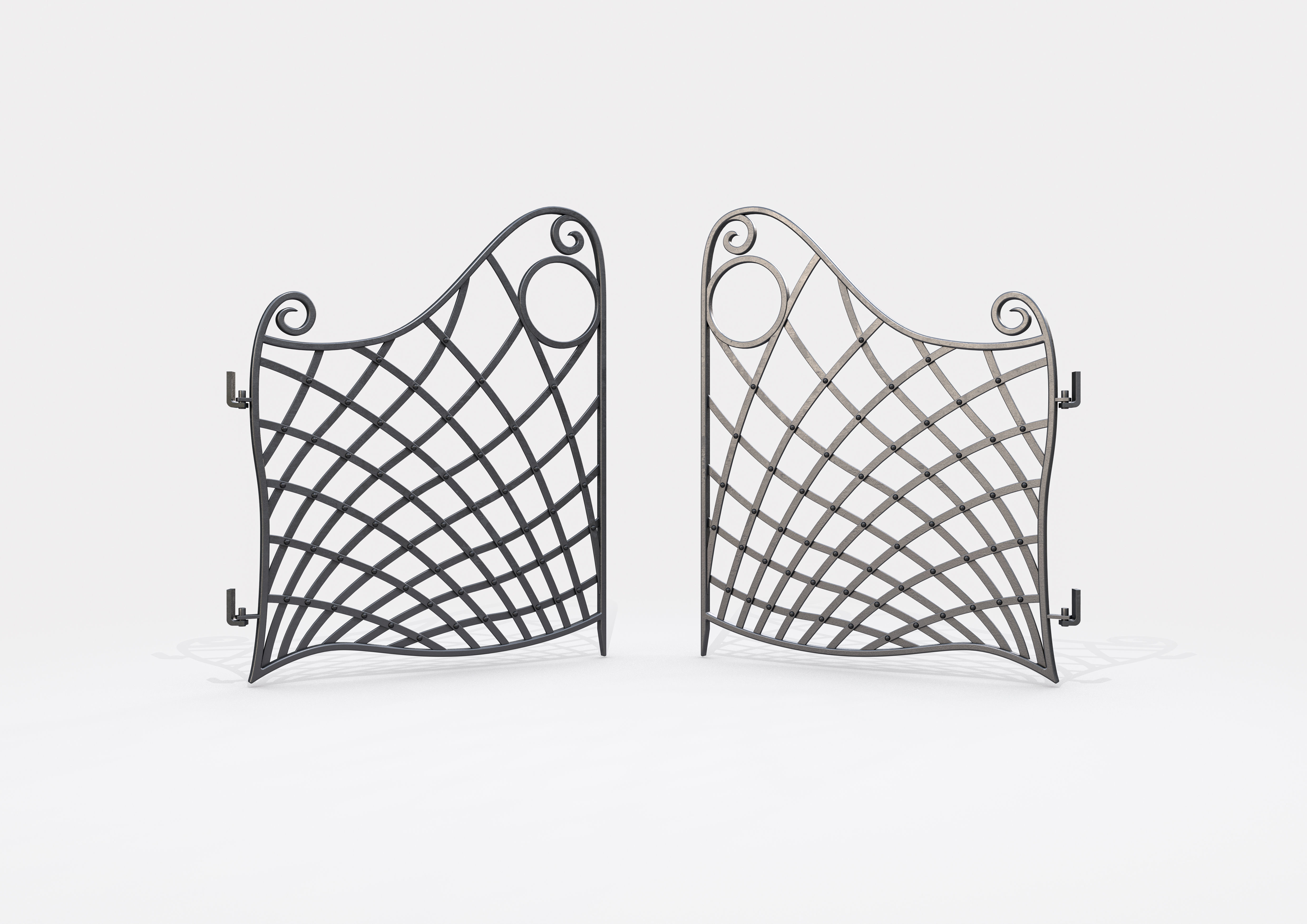 Ornate Decorative Gate 3D model_4