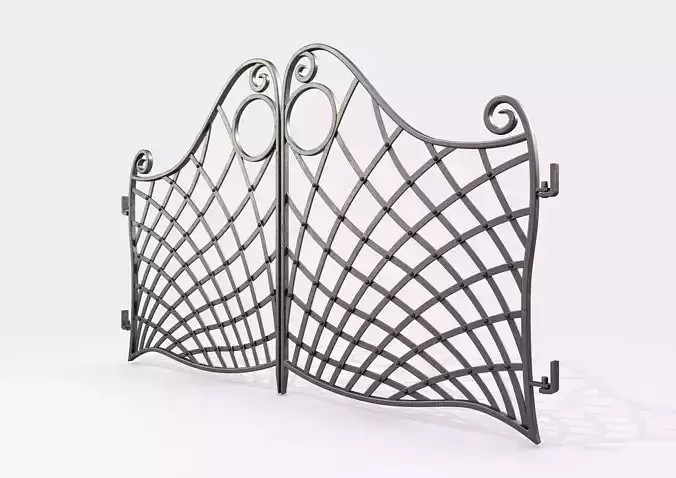 Ornate Decorative Gate 3D model
