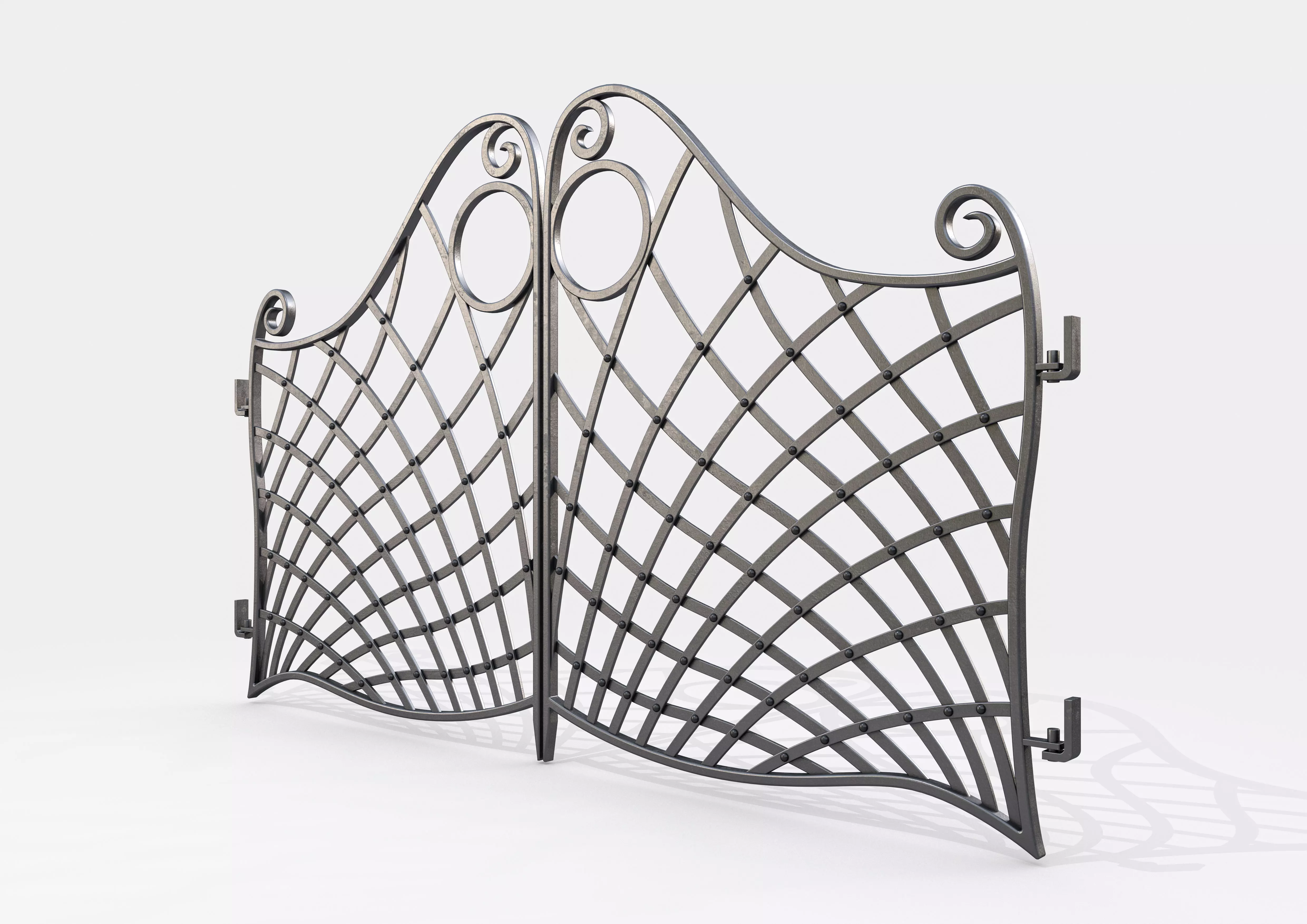 Ornate Decorative Gate 3D model_0