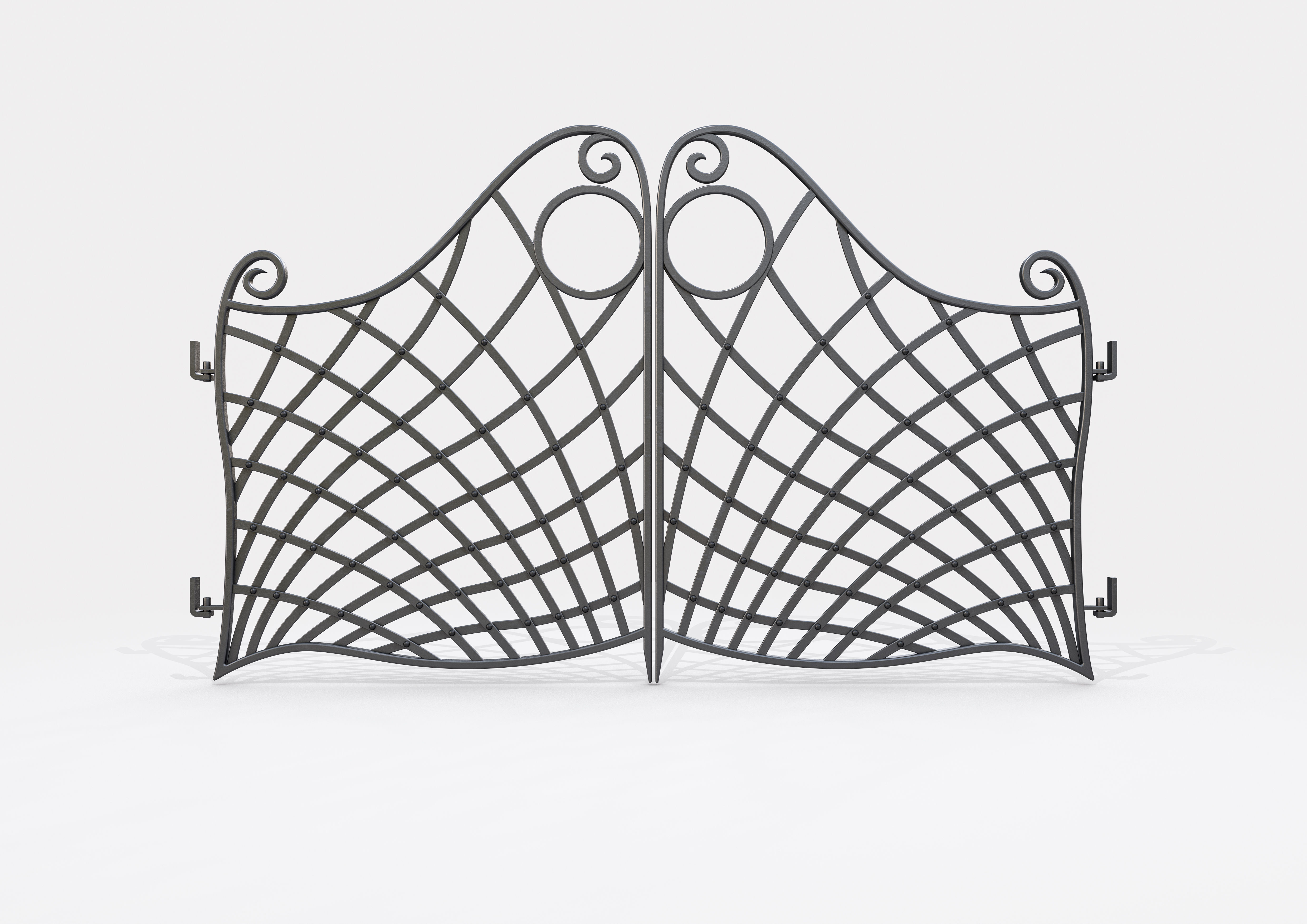 Ornate Decorative Gate 3D model_1